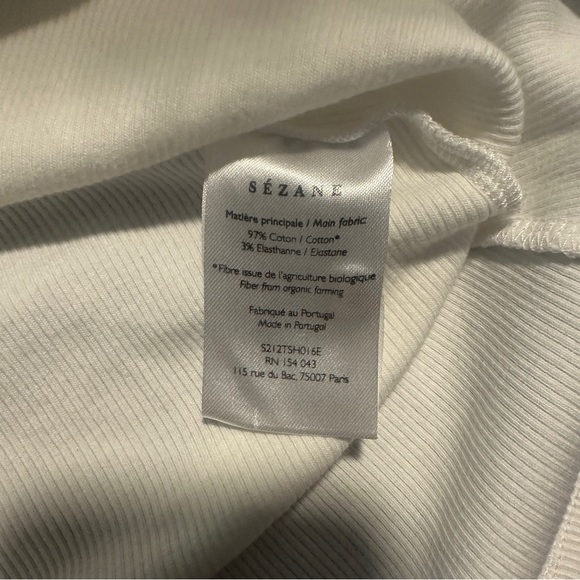 Sézane Theodora Shirt Ecru XS - Picture 6 of 6